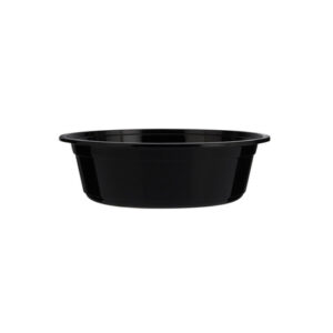 Black Microwave Round Container + Lid 32oz