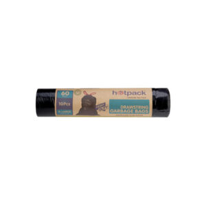 Drawstring Garbage Bag Roll H/Duty 90 X110 Cm - 60 Gallon