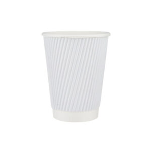 White Paper Ripple Cup 12oz