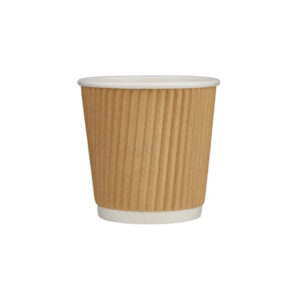 Kraft Paper Ripple Wall Cups 4oz